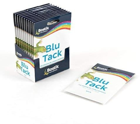 Bostik Blu-tack Mastic adhésif non toxique Blanc 60 g Ref 801127 Lot de 12 101939
