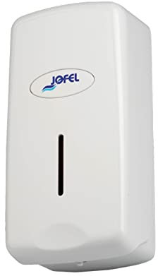 Jofel - Seifenspender für die Wandmontage, nachfüllbar mit Flüssigseife, Fassungsvermögen 1L, Seifenspender für das Badezimmer, robustes ABS-Gehäuse, tropffrei und korrosionsbeständig, Valor AC27050