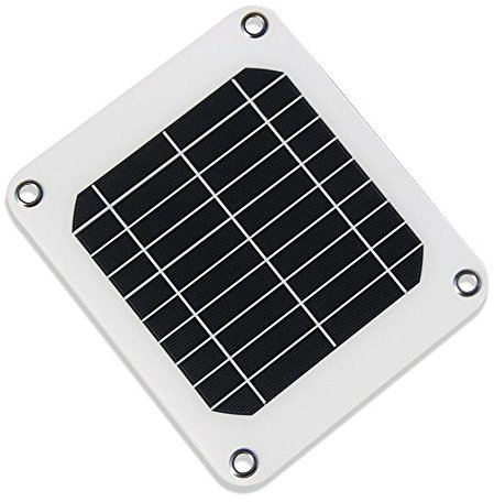 NUZAMAS Poartable 5 W Panel Solar 5 V USB teléfono Cargador batería Libre 4 aleación Clips