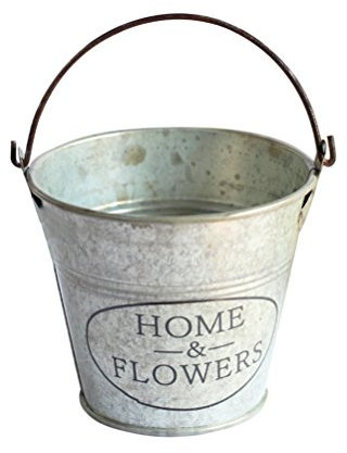 Europäischer Stil Blumenkübel Blumentopf Wohnkultur Vasen Desktop- Hochzeitsdekoration Vintage Blumenvase Rustikale Osterdeko Tisch Eimer Eiseneimer Künstlich Dekorationen
