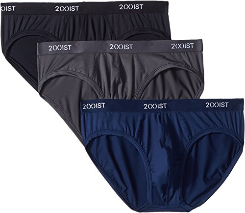 2(x)ist Micro Speed Dri No Show Lot de 3 Slips sous-vêtements de la Couche de Base Homme (Lot de 3)