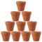 OUNONA Lot de 10 Pots en Terre Cuite de 4,5 x 5 cm pour Cactus, Fleurs, Plantes Grasses. Parfaits pour Le Jardinage, Le Bricolage des de Mariage.