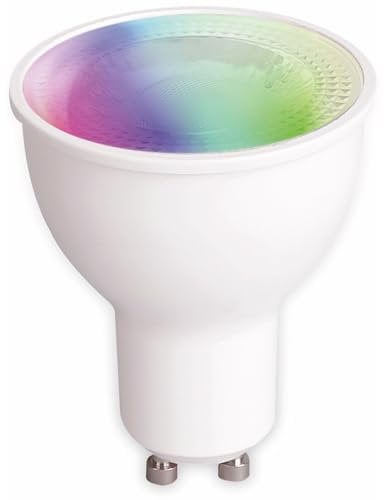 tint Smarter LED-Reflektor – Steuerbar per Alexa oder Fernbedienung oder tint Bluetooth App– Dimmbare GU10 Glühbirne mit weißem und farbigem Licht RGB, 4,7 W