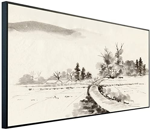 Ecowelle Infrarotheizung mit Bild | 750 Watt | 60x120 cm | Infrarot Heizung| | Made in Germany| f 159 Tuschemalerei