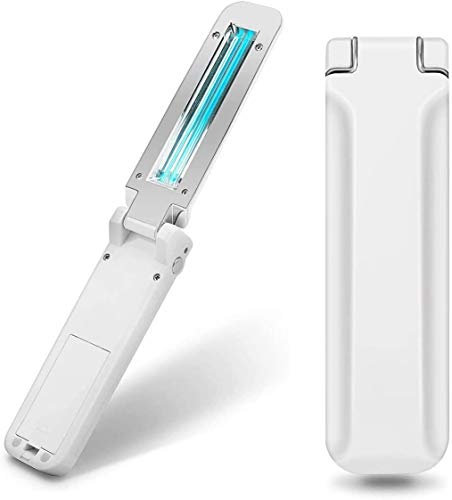 Lampe stérilisateur de virus portable, lampe de désinfection portable, désinfection UV, testée pour tuer 99,9 % des virus bactéries et germes