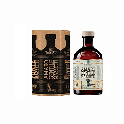 AMARO GENTILE in CONFEZIONE REGALO | Mazzetti d'Altavilla di Monferrato | Un amaro delicato e di classe, un elisir di 13 erbe, bacche e radici| 70cl