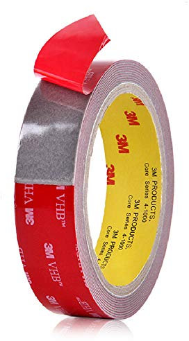 Nastro biadesivo 3M VHB 4611 extra forte, impermeabile, resistente alle alte temperature. (2 cm * 4,7 m)