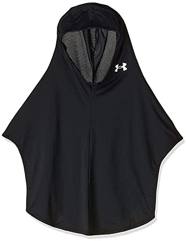 Under Armour Womens Hoods Women's Ua Extended Sport Hijab, Black, 1357808-001, M/L