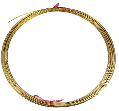 Brass Guitar Fret Wire Medium 2.0mm Guitar Fingerboard Fretwire for Acoustic Guitars Accessory 6.5 feet (Brass Material)