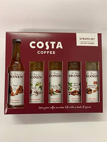 Costa Coffee Syrups Gift Set 5 Pack New