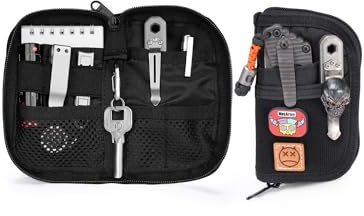 VIPERADE VE10 Small EDC Pocket Pouch, Compact Nylon EDC Organizer Pouch for Men, Small Tool Organiser with 7 Pockets, Mini Tool Organizer for Multitools