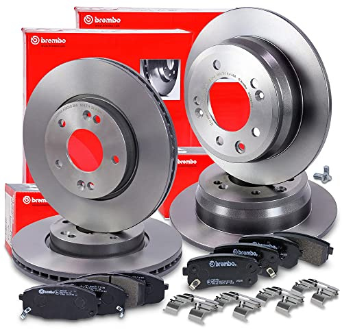 BREMBO Coated Disc Line Bremsenset inkl. Bremsscheiben Vorne Ø 280 mm | Kompatibel mit: HYUNDAI i30, i30 Kombi, KIA CEE'D Schrägheck, CEE'D SW, PRO CEE'D
