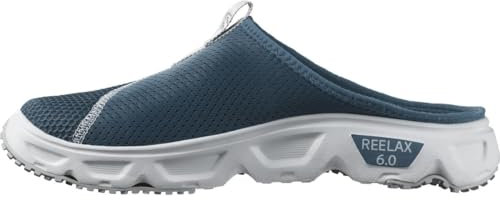 Salomon Reelax Slide 6.0 Zuecos Confort Hombre con Suela Goma EVA Amortiguada para Más Comodidad, Transpirable para Pies Cansados, Blue Ashes, 40 2/3