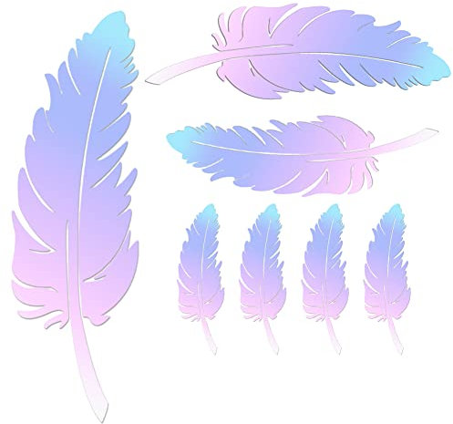 iSpchen Autoaufkleber 3D Feder Aufkleber Personalisierte Tuning Sticker Auto Karosserie Stoßfänger Kratzer Aufkleber Wandtattoo Sticker Laptop Kühlschrank Dekoration Styling Aufkleber