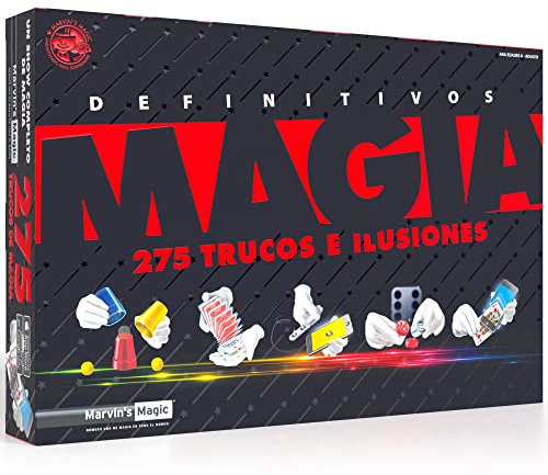 Marvin's Magic - 275 Trucos de Magia Definitivos - Set de Magia - Juguetes para Niños para Regalos de Cumpleaños y Navidad - Edad 8+