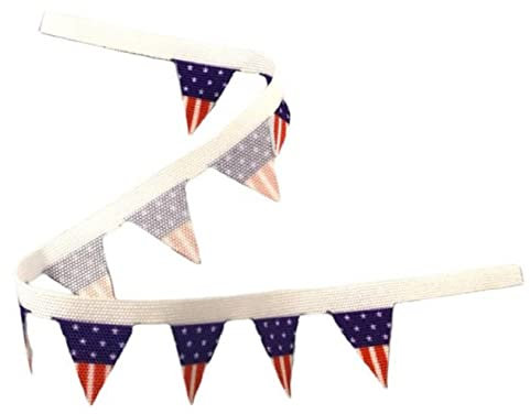 Melody Jane Dolls Houses Puppenhaus Amerikanische USA Flagge Wimpelkette Party Banner Dekoration 1:12 Zubehör