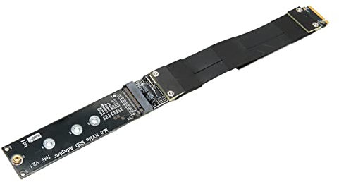 Bewinner 10cm M.2 NVMe SSD Extension Cable, PCIe 3.0 x4, 32G/bps, Compatible with M.2 NVMe SSDs, Plug and Play