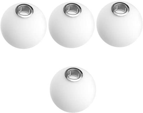 OSALADI 4 Pièces Abat-jour Globe En Verre Abat-jour En Verre Abat-jour Boule Abat-jour Pour Lustre Avec Couvercle Dabat-jour Petit Abat-jour Lampe Moléculaire G9 Un Verre Blanche Bureau