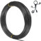 SUGERU Diy Filo di Alluminio Modellabile-1mm X 28m, Filo di Ferro per Bigiotteria Tricotin,Artigianale,Flessibile e Modellabile,Creazione di Gioielli,L'Artigianato Della Scultura (1mm x 28m - nero)