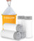 Bin Liners 20L, 100 Counts Drawstring Bin Bags, Thick Waste Bags For Kitchen, Bathroom, Office, Home