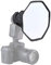 PULUZ Diffusore di luce softbox per flash Speedlight, 20 cm, stile ottangolare, pieghevole, mini diffusore di luce morbido, con custodia, compatibile con Canon, Nikon, Sony, Godox, ecc