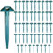 50Pcs Groundsheet Pegs, Mushroom Top Plastic Heavy Duty Tent Pegs 8.5cm Standing Carpet Pegs for Rain Tarp, Camping Tent, Garden Weed Mat & Awning