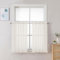 Chyhomenyc Elfenbeinfarbene transparente Vorhänge, 76,2 cm Länge, 2 Paneele, lichtfilternd, Voile, Stangentasche, kurze Fenster, Curtians für Badezimmer, Wohnzimmer, Bauernhaus, kleine Fenster, 106,7