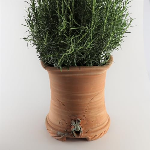 Palatina Werkstatt quadratisches Pflanzgefäß Blumentopf aus Terracotta, handgefertigtes Pflanzgefäß für Balkon Garten Terrasse (XXL)