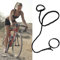 Spiral-Haargummi, 64 cm, für dickes Haar, Spiral-Haargummi, kein Schaden, für langes lockiges Haar, für Frauen, Training, Schwimmen, Tauchen, Reiten (Schwarz)