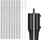 8 Pack Stainless Steel Replacement Straw for Hydrojug Traveler 40 oz, Reusable Metal Straws with Cleaning Brush for Hydrojug Traveler Tumbler Accessories, Dishwasher Safe