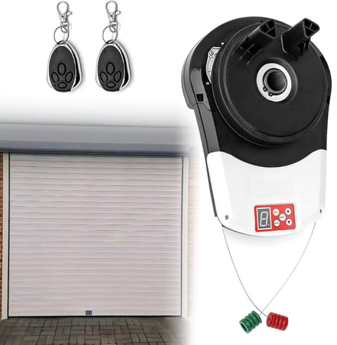 Apri porta del garage, motore per porta scorrevole con telecomando, per garage, magazzini, negozi, fienili e aziende agricole, motore per tapparelle integrato per un facile funzionamento