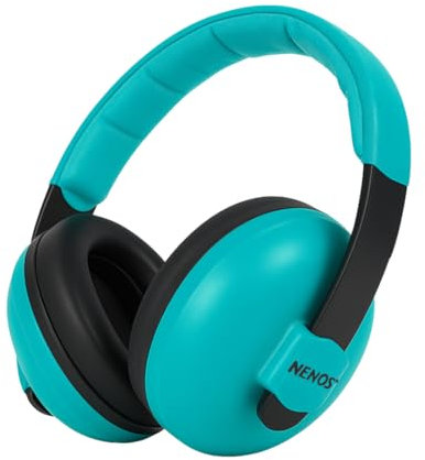 ESTRO Cuffie Neonato Antirumore Insonorizzate - Cuffie Antirumore Bambini Protezione Acustica Bambini Protezione dell’Udito Neonato EM1 (Menta)