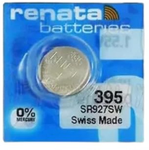Watch Batteries 1.5V & 3V – Silver Oxide and Lithium Coin Cell Button Batteries – Suitable for Analog & Digital Watches (1, 395 (SR927SW))