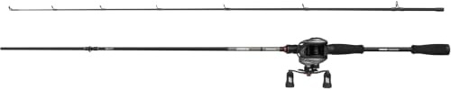 Abu Garcia Max X Casting-Rute & Rolle Combo | Low Profile Baitcaster-Rolle für Süßwasser | 5+1 Lagersystem | Raubfisch-Köder-Set | Mehrere Größen