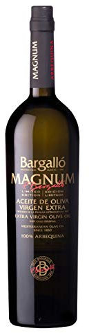 Aceite de Oliva Virgen Extra Arbequina Magnum 1500 ml Olis Bargalló en botella vidrio oscuro de litro y medio