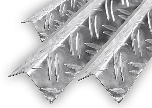 Aluminium Warzenblech Duett Winkel Riffelblech Aluwinkel Kantenschutz 1,5/2mm 40x40x1,5mm 2000mm