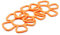 Oishii Heatmaster+ 3er Set Topfuntersetzer Flower, hitzebeständig, Blumen-Design, 15.8 x 15.8 x 0.7 cm, orange