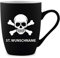 Tasse 300ml Keramik gummiert Teetasse Kaffeetasse individuell Gravur Schwarz - St. Schädel