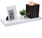 EUGAD Wandregal Schweberegal Wandboard Bücherregal Hängeregal Hochglanzoberfläche DVD CD Regal Holzbrett für Schlafzimmer Wohnzimmer Küche und Flur Weiß breit 50cm 0090QJ