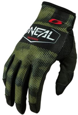 O'NEAL | Fahrrad- & Motocross-Handschuhe | MX MTB DH FR Downhill Freeride | Langlebige, flexible Materialien, belüftete Nanofront-Handpartie | Mayhem Glove | Erwachsene | Schwarz Grün | Größe S