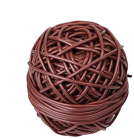 Linxor - Bobine de Lien Tube Creux antigel en PVC - Diam 3 mm x 50 m - Marron