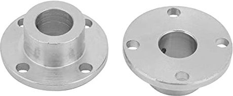M4 starre Flanschkupplung motor stecker 12mm, 2 Stk. ID 12 mm Außendurchmesser 18 mm Motorwellenkupplungsstecker, Flanschkupplungsstecker mit Schraubenschlüssel und 4 Stk. Schraubenschlüssel