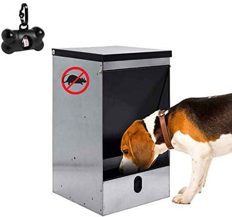 FINCA CASAREJO Selbstbedienungs-Futterhaus für Hunde - Selbstbedienungs-Futterhaus - Nagetierfutterspender - Kapazität 20 Kg - Beutelspender kostenlos