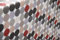 Staab's Stoff wasserabweisend Baumwolle beschichtet verschiedene Dekore (in 50cm Schritten) (Breite 140 cm x Länge wählbar) (Kreise beige rot schwarz)