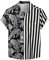 VATPAVE Mens Flamingo Hawaiian Shirts Casual Floral Short Sleeve Button Down Shirt Summer Shirts Large Black Leopard Print