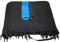 Andreas Dell Trampolin Sicherheitsnetz Ersatznetz (für Trampolingestell 366cm mit 8 Stangen, Schwarz/Blau)