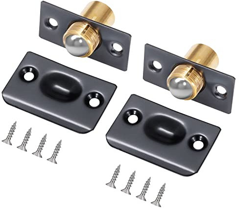 Schranktür Door Ball Catch, Tür Kugelschnäpper, Verstellbar Rollenschnäpper mit Schrauben, Türschnapper für Speisekammer, Schrank, Kleiderschrank, 2 Stück