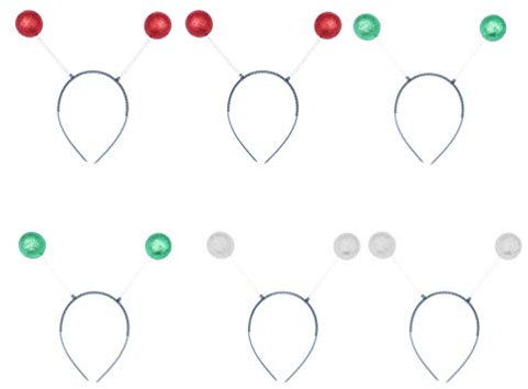 SOIMISS 12Pcs Antenne Martian Bandeau Boule de Mousse Ballon Bandeau Tête Boppers Coiffure Coiffure Coiffure Hoop Accessoires pour Costumes D' anniversaire