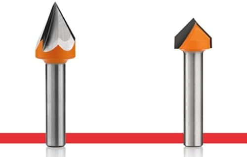 Fresa ranuradora en V – d 19 mm, d 6 mm, SL 16 mm, GL 56 mm, SW 90 mm.