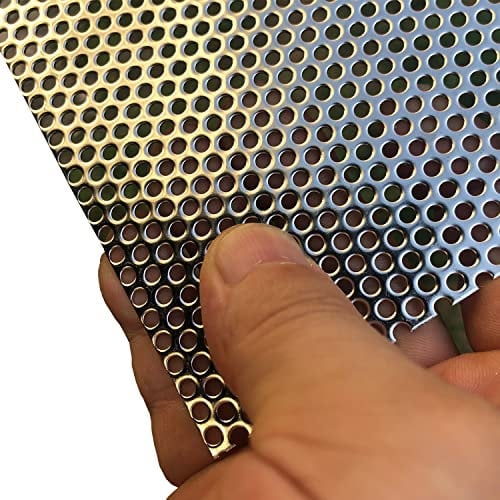 FengYoo Chapa perforada de acero inoxidable 304 - Placa de acero perforada - Apertura de 3 mm, grosor de 1,1 mm, 400 x 200 mm